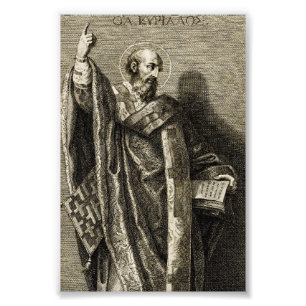 Saint Cyril of Jerusalem Confessor Photo Print