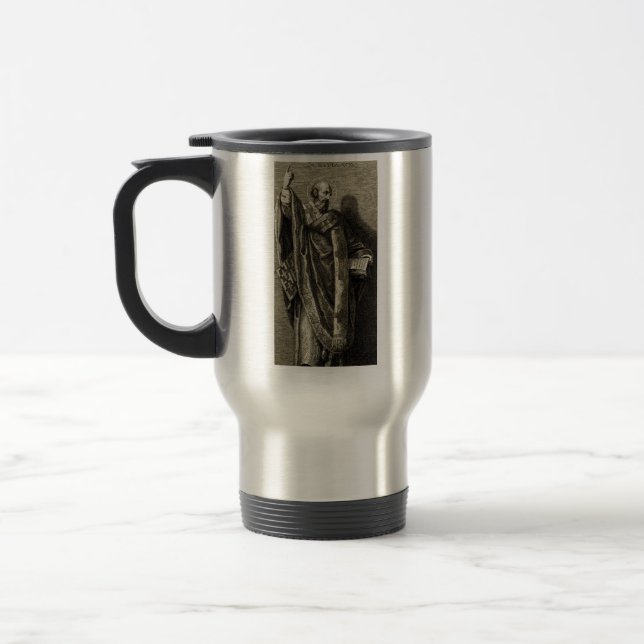 Saint Cyril of Jerusalem Confessor Travel Mug (Left)