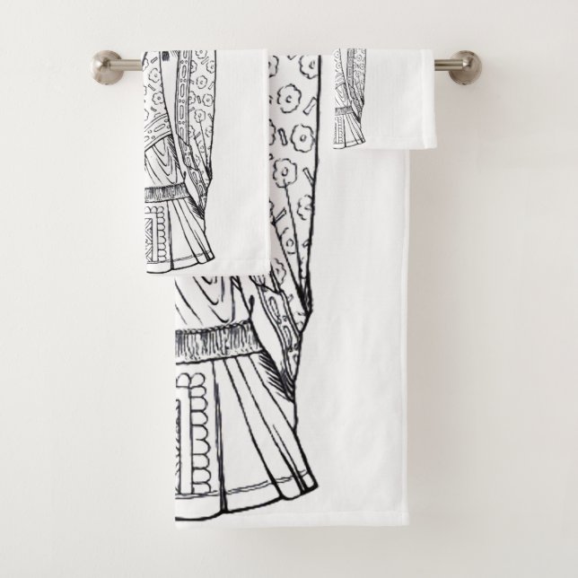 Saint Deiniol Abbot and Bishop Bath Towel Set (Insitu)
