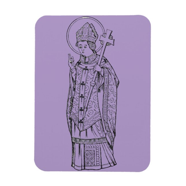 Saint Deiniol Abbot and Bishop Magnet (Vertical)