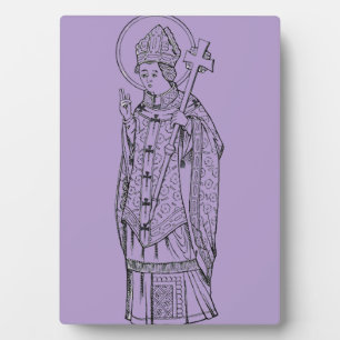 Saint Deiniol Abbot and Bishop Plaque