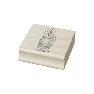 Saint Deiniol Abbot and Bishop Rubber Stamp