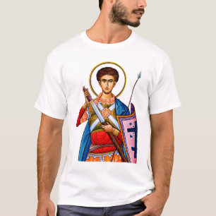 Saint Demetrius Orthodox icon Mitrovdan T-Shirt