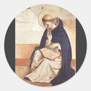 Saint Dominic de Guzman by Fra Angelico Classic Round Sticker