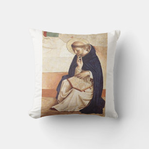 Saint Dominic de Guzman by Fra Angelico Cushion