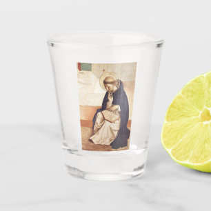Saint Dominic de Guzman by Fra Angelico Shot Glass