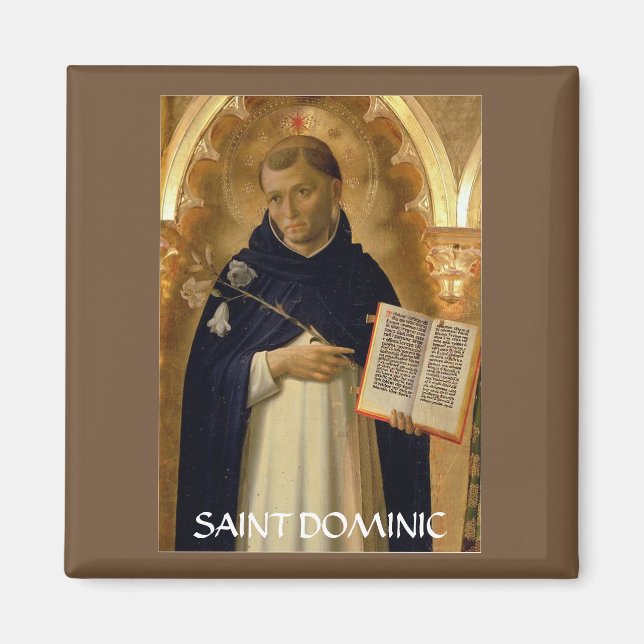 Saint Dominic Refrigerator Magnet (Front)