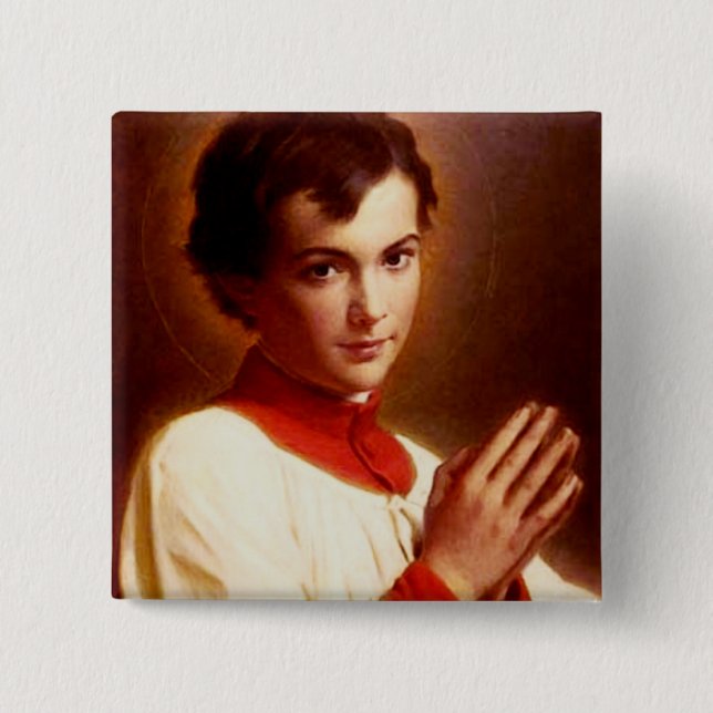 Saint Dominic Savio 15 Cm Square Badge (Front)