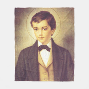 Saint Dominic Savio student of John Bosco Fleece Blanket