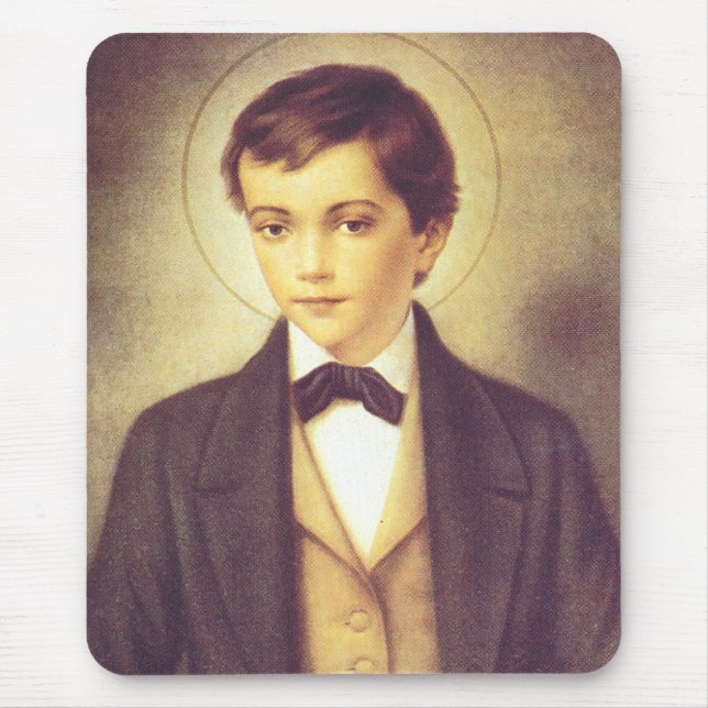 Saint Dominic Savio student of John Bosco Mouse Pad (Front)