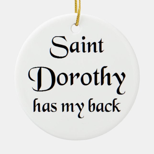 saint dorothy coffee mug ceramic tree decoration (Front)