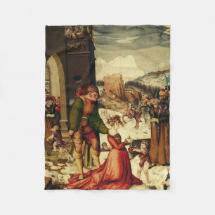 Saint  Dorothy of Caesarea Fleece Blanket