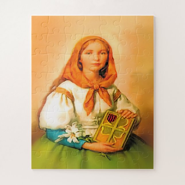 Saint Dymphna Jigsaw Puzzle (Vertical)