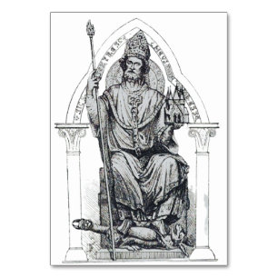 Saint Eleutherius of Tournai Bishop Table Number