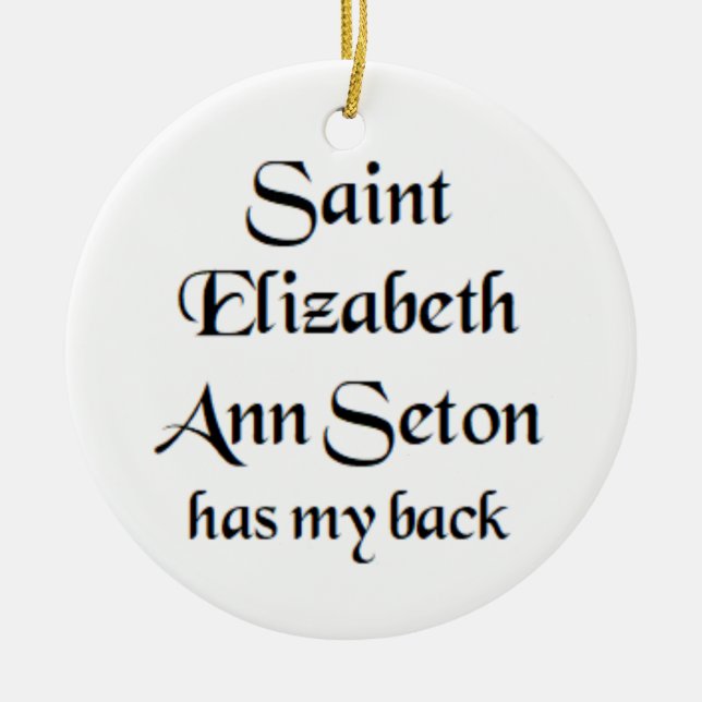 saint elizabeth ann seton coffee mug ceramic tree decoration (Front)