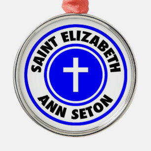 Saint Elizabeth Ann Seton Metal Tree Decoration