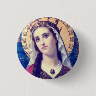 Saint Elizabeth of Hungary 3 Cm Round Badge