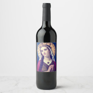 Saint Elizabeth of Hungary Wine Label