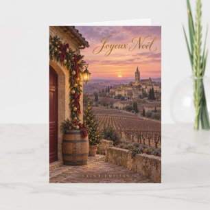 Saint-Émilion Vignobles Joyeux Noël Holiday Card