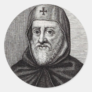 Saint Ephrem the Syrian Christian theologian Classic Round Sticker