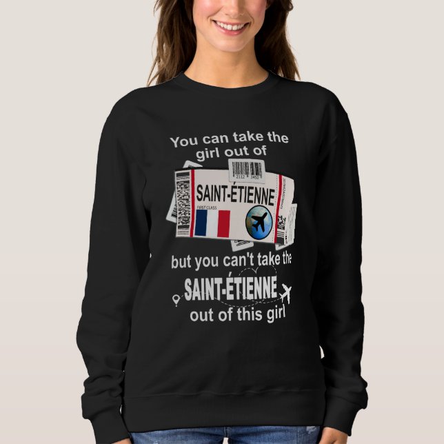 Saint Étienne Boarding Pass Saint Étienne Girl Sweatshirt (Front)