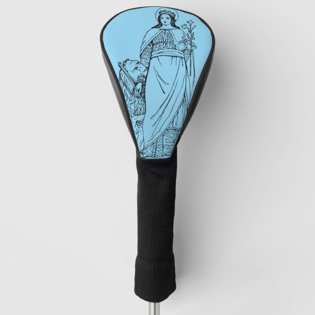 Saint Euphemia the All-praised Virgin and martyr Golf Head Cover (Front)