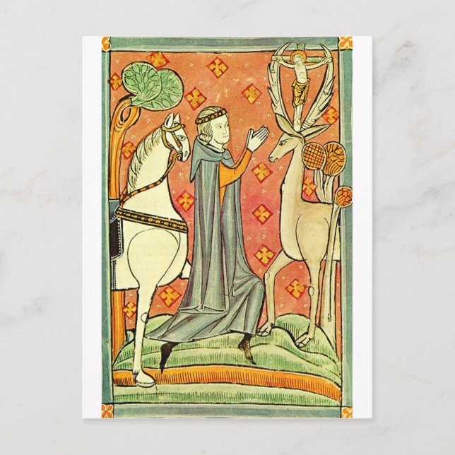Saint Eustachius Apostle of the Ardennes Postcard (Front)