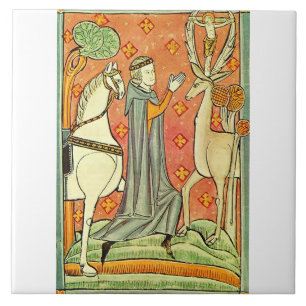 Saint Eustachius Apostle of the Ardennes Tile