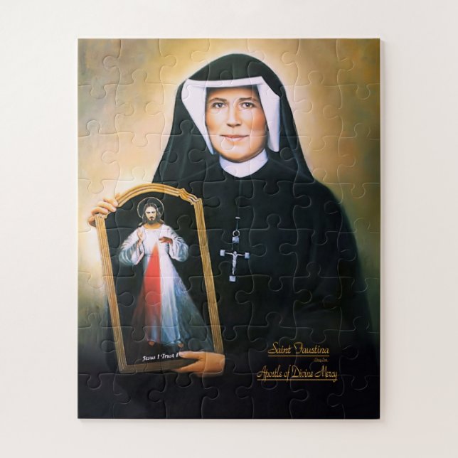Saint Faustina, Divine Mercy Jigsaw Puzzle (Vertical)