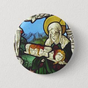 Saint Felicitas and the heads of her seven sons 6 Cm Round Badge