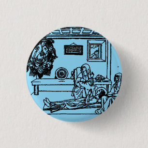 Saint Fina Italian Christian girl 3 Cm Round Badge