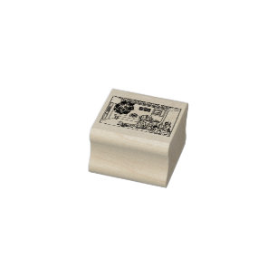Saint Fina Italian Christian girl Rubber Stamp