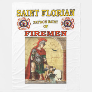 SAINT FLORIAN FLEECE BLANKET