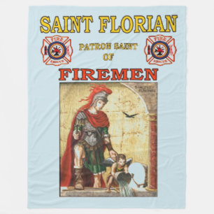 SAINT FLORIAN FLEECE BLANKET