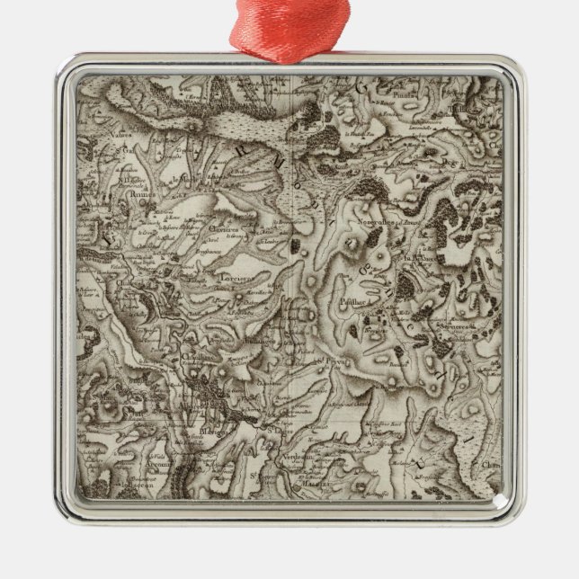 Saint Flour Metal Tree Decoration (Front)