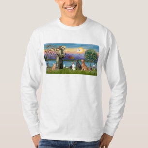 Saint Fraancis - 3 dogs, 2 cats +++ T-Shirt