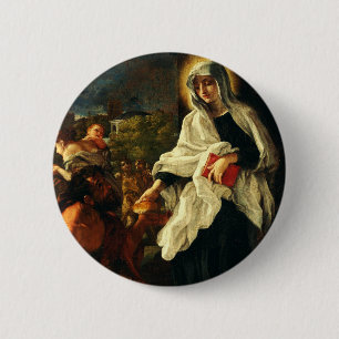 Saint Frances of Rome 6 Cm Round Badge