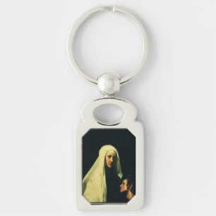 Saint Frances of Rome by Giovanni Antonio Galli Key Ring