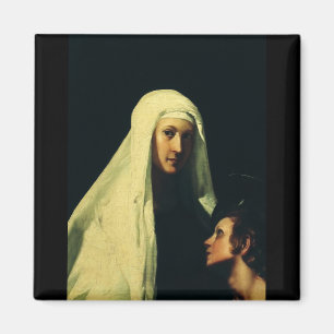 Saint  Frances of Rome by Giovanni Antonio Galli Magnet