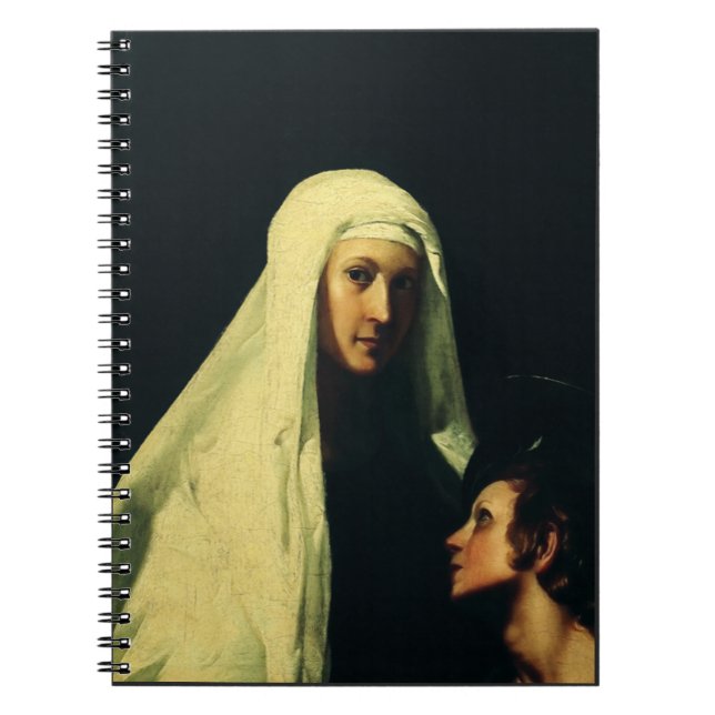 Saint  Frances of Rome by Giovanni Antonio Galli Notebook (Front)