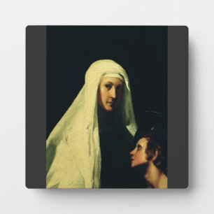 Saint Frances of Rome by Giovanni Antonio Galli Plaque