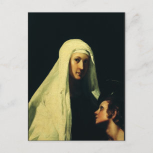 Saint Frances of Rome by Giovanni Antonio Galli Postcard