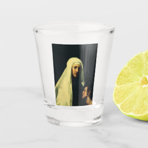 Saint  Frances of Rome by Giovanni Antonio Galli Shot Glass