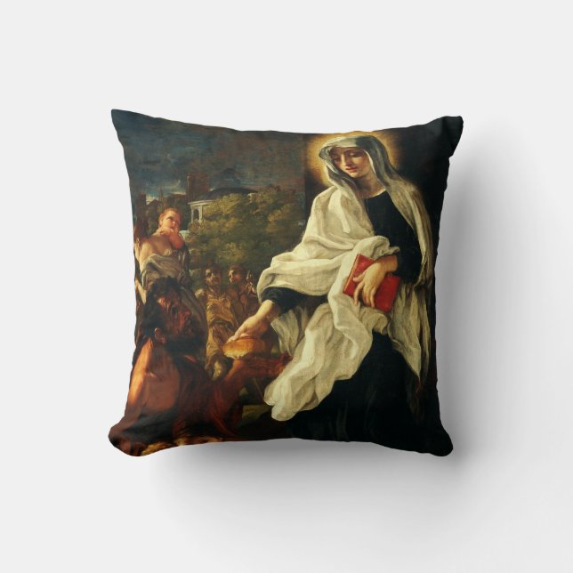 Saint Frances of Rome Cushion (Front)