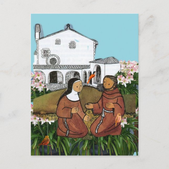 Saint Francis and Saint Clare of Assisi Card (Front)