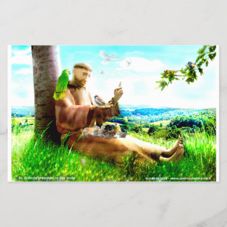 Saint Francis and the sermon-preaches to the birds Flyer