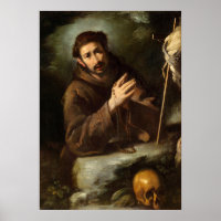 Saint Francis - Bernardo Strozzi Fine Art Poster