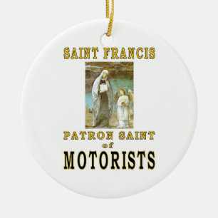 SAINT FRANCIS CERAMIC TREE DECORATION