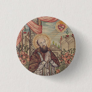 Saint Francis de Sales Bishop of Geneva 3 Cm Round Badge