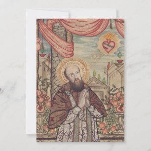Saint Francis de Sales Bishop of Geneva Holiday Card